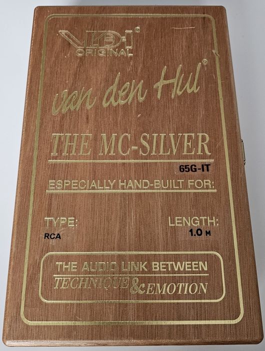 Van Den Hul The MC Silver IT 65 G RCA 1m