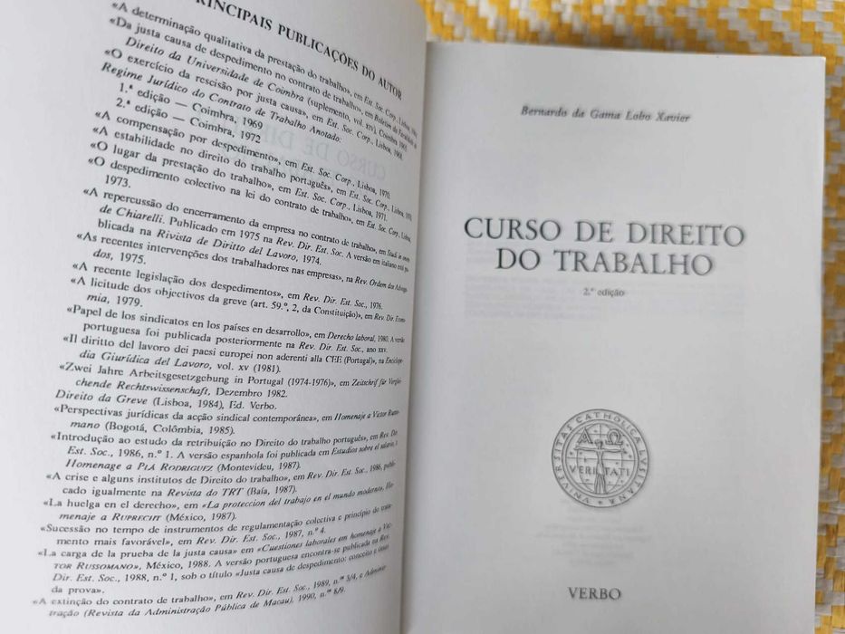 Curso de Direito do Trabalho –  Bernardo da Gama Lobo Xavier