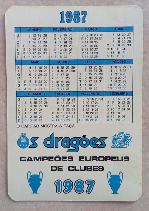 Coleções completas de calendários do Porto