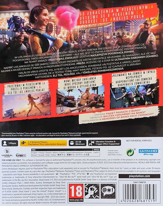 DEAD ISLAND 2 + STEELBOOK PL Playstation 5 PS5 Sklep Multigames Kraków