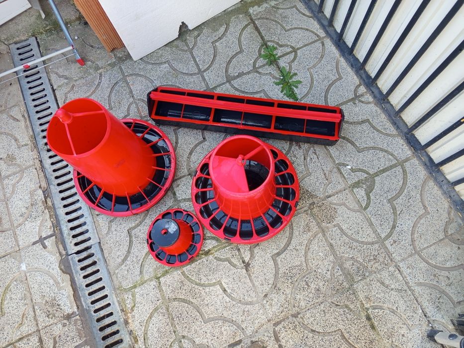 4 comedouros para galinhas ou outro animal