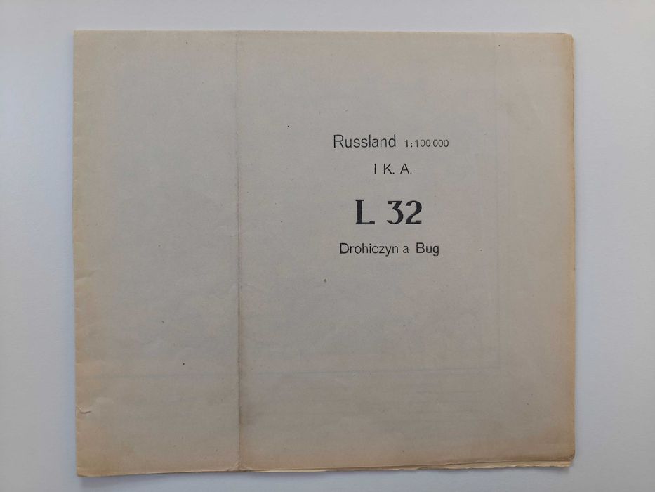 Stara mapa Drohiczyn nad Bugiem do 1939 roku