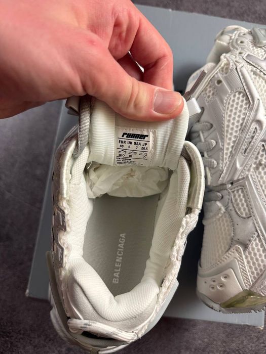 [БЕЗ ПРЕДОПЛАТ] Balenciaga Runner Trainer White/Silver баленси баленсиага раннер