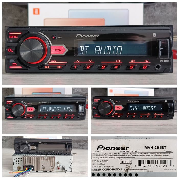 Pioneer Deh-x/Bluetooth audio system