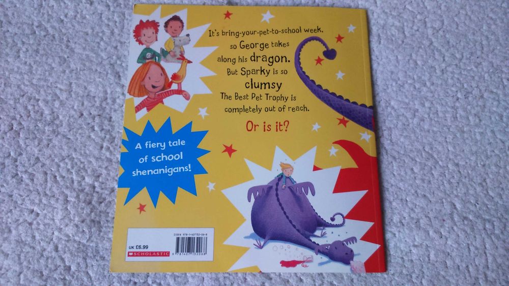 Книга  про дракона Georges Dragon goes to school Claire Freedman