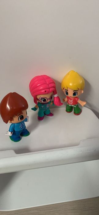 3 Bonecos Pin y pon Originais