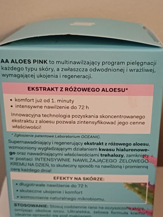 Krem żel na dzień intensywnie nawilżający AA