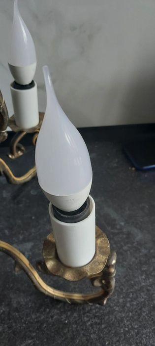 Żyrandol mosiężny