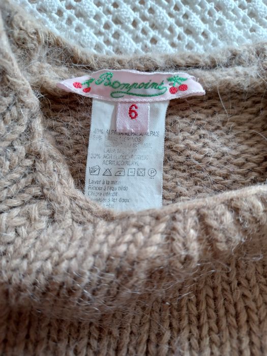 Camisola lã creme 6M
