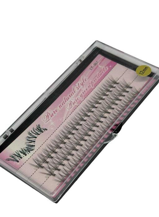 Sztuczne Rzęsy Kępki 12mm 60 sztuk kod 1545
