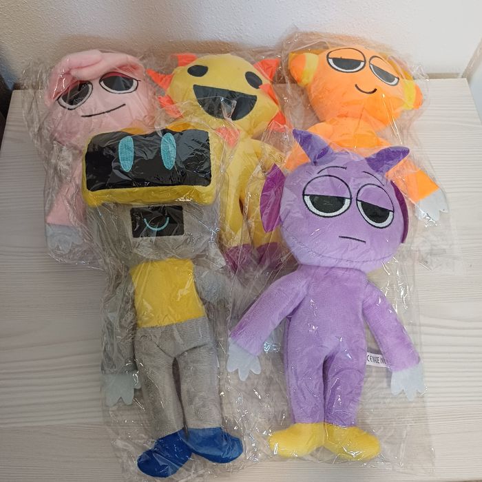 Zestaw 5 maskotek Sprunki humanoidalne nowe