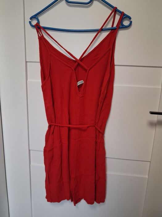 H&M kombinezon letni czerwony XL L