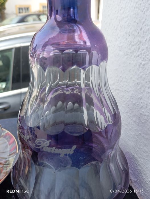 Garrafa cristal trabalhado edição limitada comemoração Estoril