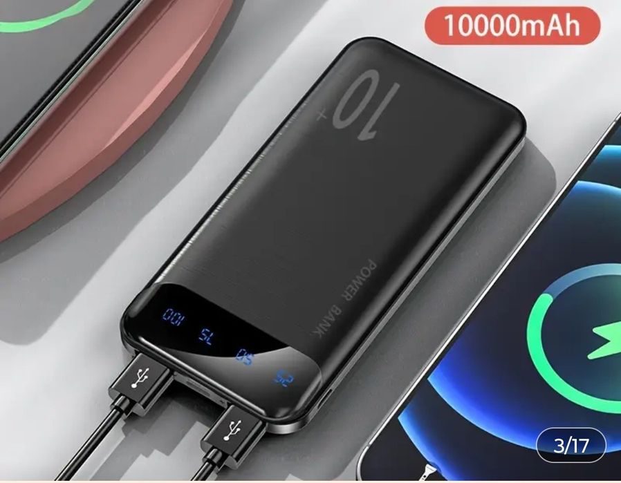 Powerbank 10000mAh kompaktowa ładowarka