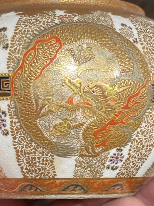 Bule Porcelana Japonesa Imperial Ouro Fino 11,5 cm Séc XIX Museu