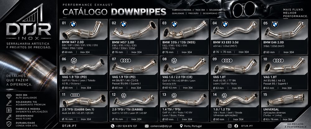 Downpipe a medida