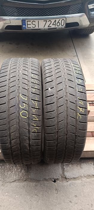 225/55r17 zimowe 2 sztuki Continental