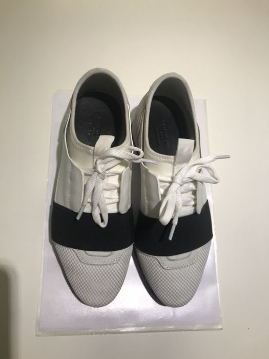 Sapatilhas Ténis Balenciaga Race Runners n 37 brancas ORIGINAIS