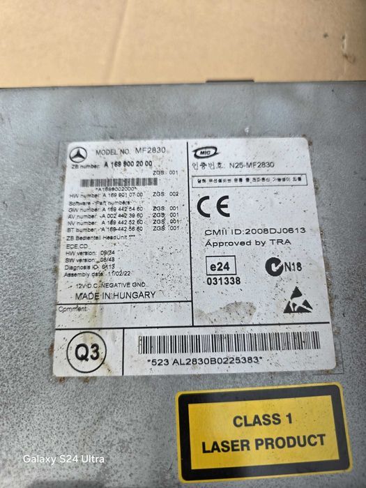 Sprinter W906 W169 Radio CD