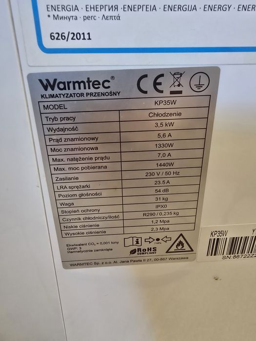Klimatyzator przenośny