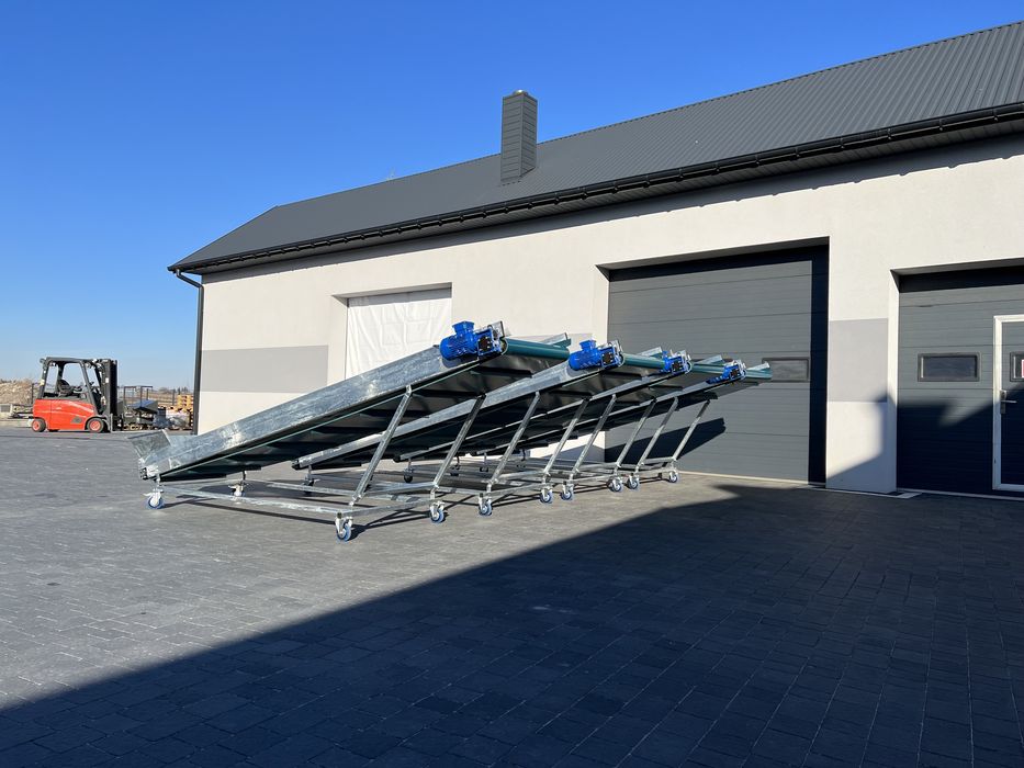 podajnik taśmowy, Przenośnik taśmowy 4m, podajnik, taśmociąg