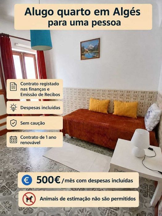 Aluga-se Quarto em Algés