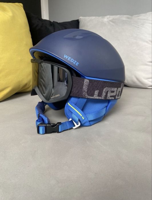 Kask Narciarski WEDZE Piste 900 Rozmiar S (52-55cm) + Gogle WEDZE