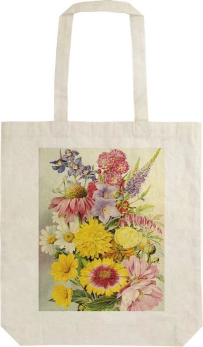 Torba bawełniana STBAG 63 Letnie kwiaty Szoperka oprawa: folia