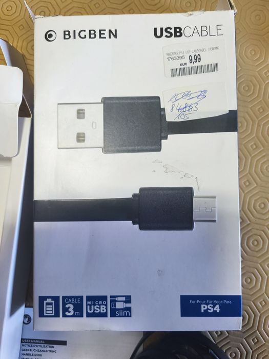Cabo USB para PS4