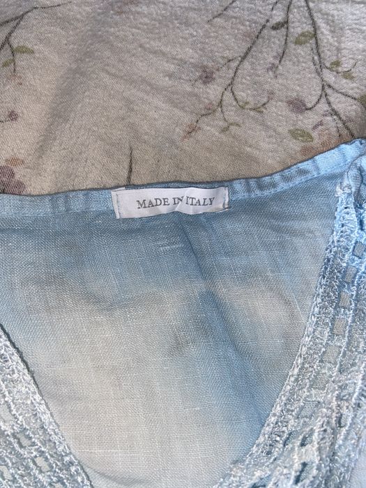 vestido azul bebe/branco