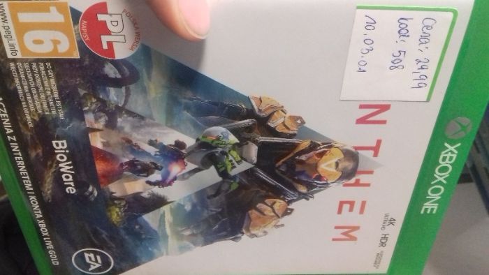Anthem xbox one, sklep tychy, wymiana