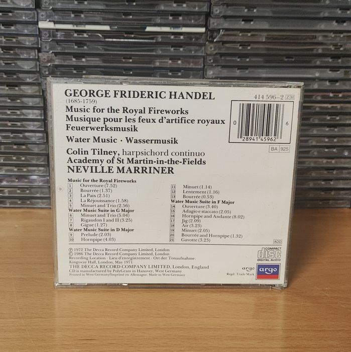 Handel Music For The Royal Fireworks