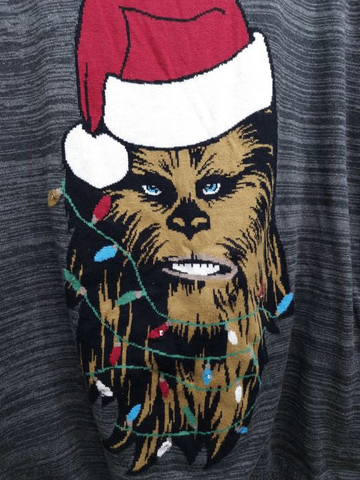Sweter świąteczny męski z diodami Led świecący Star Wars 2XL XXL