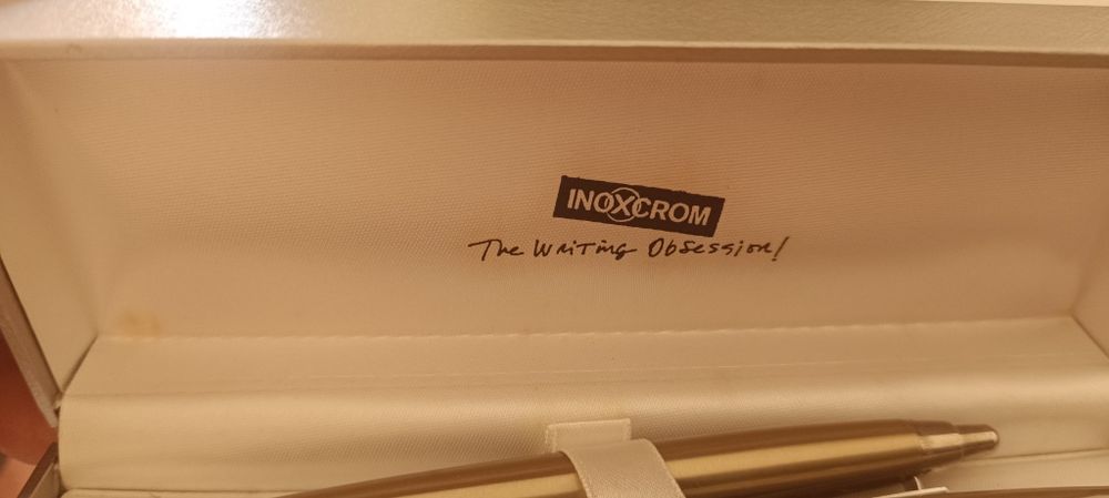 Conjunto de canetas Inoxcrom tinta permanente e esferográfica