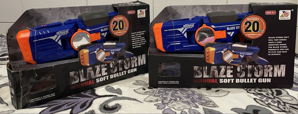 Подарунок Бластери для хлопців Blaze Storm Manual Soft Bullet Gun 8+