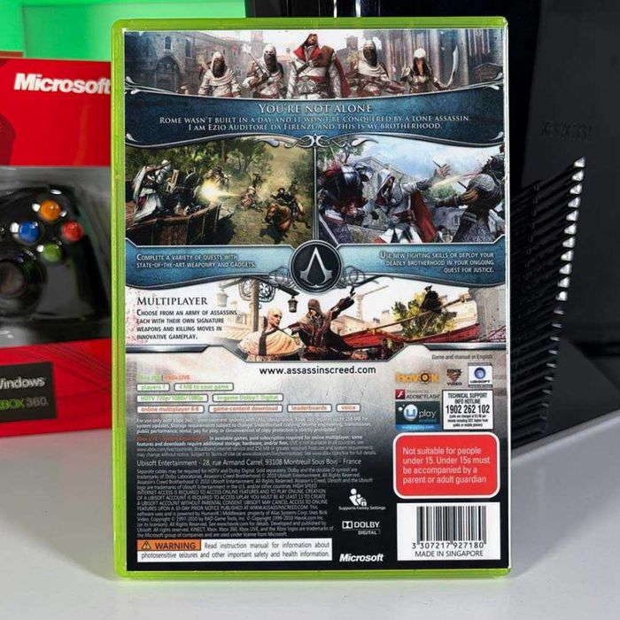 Гра Xbox 360 Assassin’s Creed: Brotherhood Б/У Оригінальна ігра Асасінс Крід БразерХуд Асортимент ігор іксбокс 360