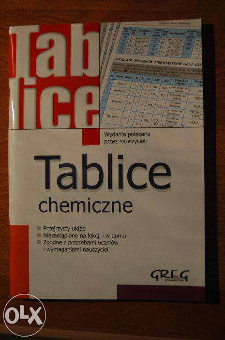 Tablice matematyczne, chemiczne, biologiczne i literatura polska