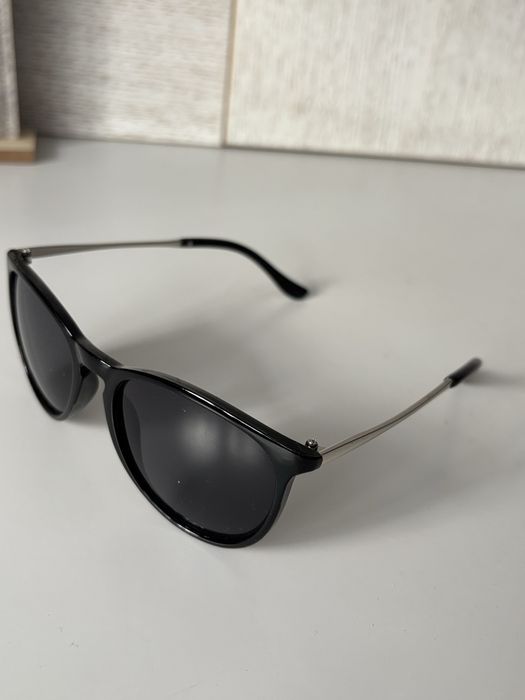 Okulary przeciwsłoneczne unisex brązowo czarne