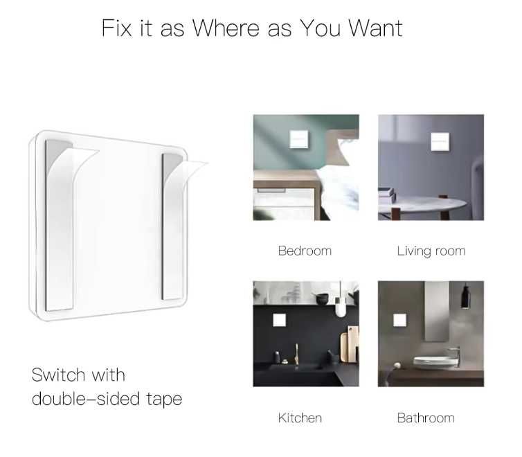 Zigbee Smart Перемикач MOES бездротовий 4кл