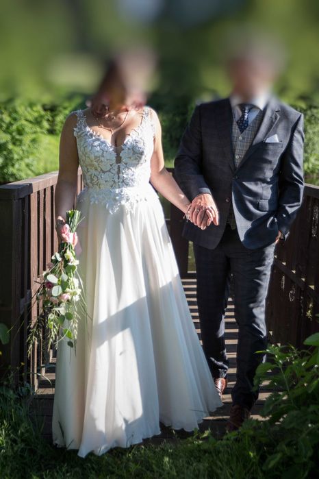 Piękna, romantyczna suknia ślubna
