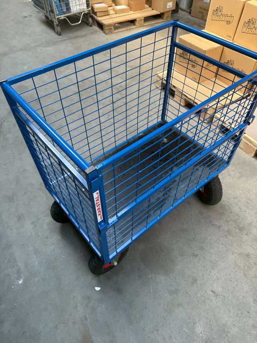 Kosz Transportowy Zeus 100X60 na dużych kołach wózek magazynowy