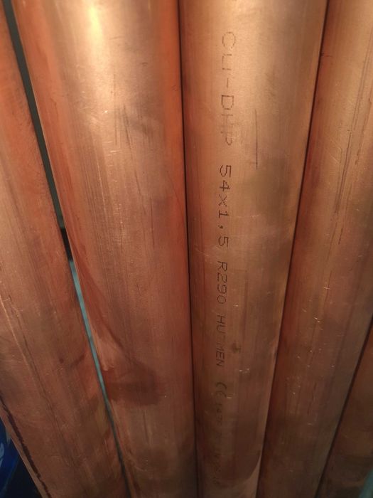 Rura miedziana 54 x1,5