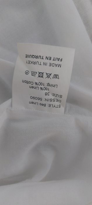 Lniane białe  spodnie