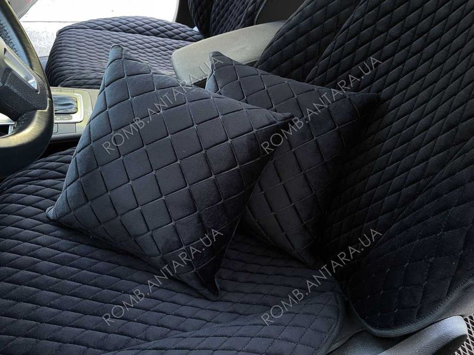 Premium Авто подушки на сидіння з Алькантари та Екошкіри