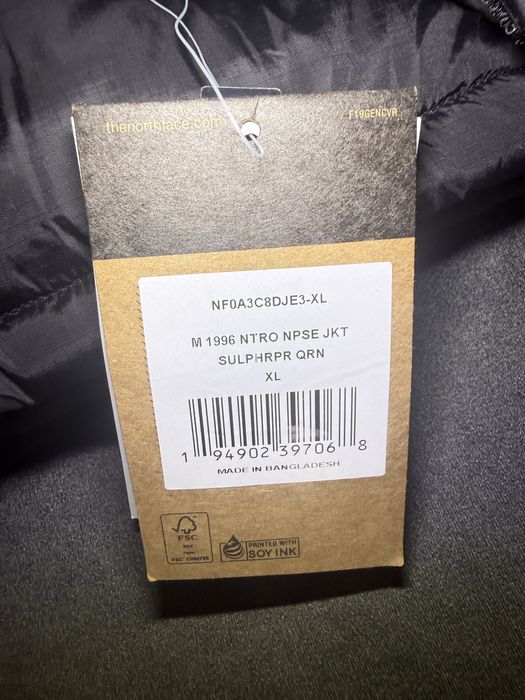 Kurtka Puchowa The North Face Retro Nuptse 1996 – Czarna (Nowa z metkami)