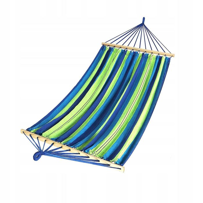 Hamak ogrodowy z drążkami 200/80cm
