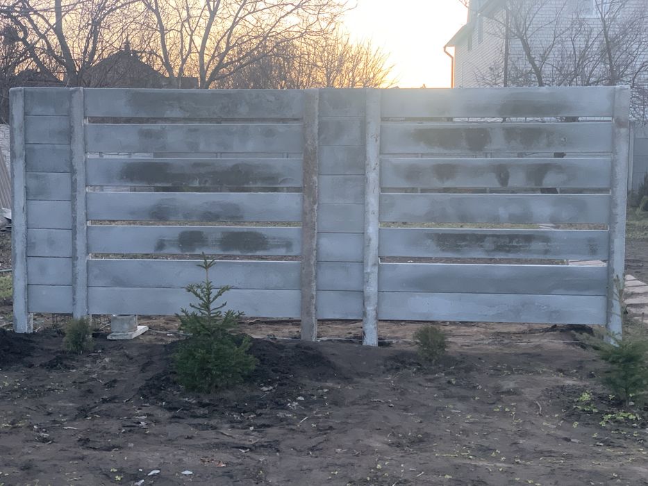 Еврозабор с установкой и доставкой  4 плиты+1 столб