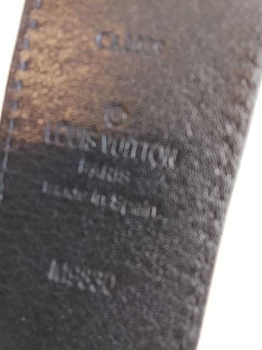 Luksusowe oryginalne skórzane pasek męski Louis Vuitton jak nowe