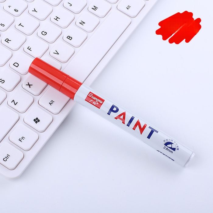 Marker permanentny metaliczny CZERWONY