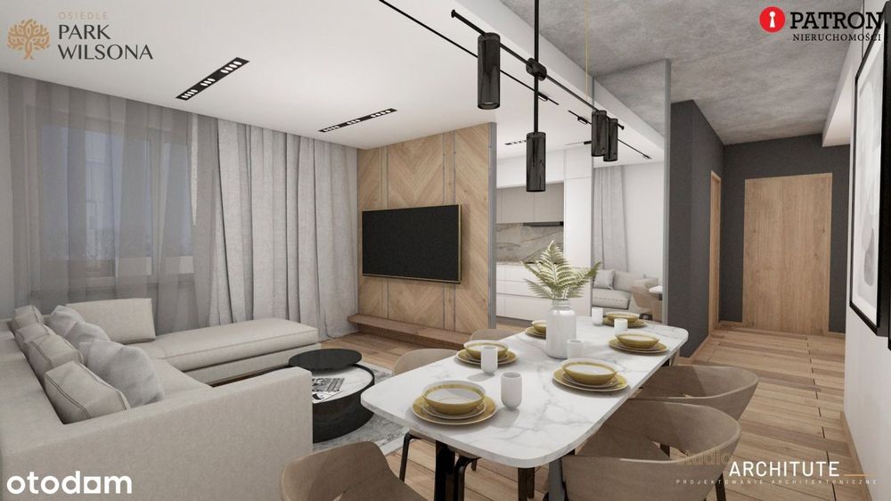 3 pokoje + balkon prawie 11 m²